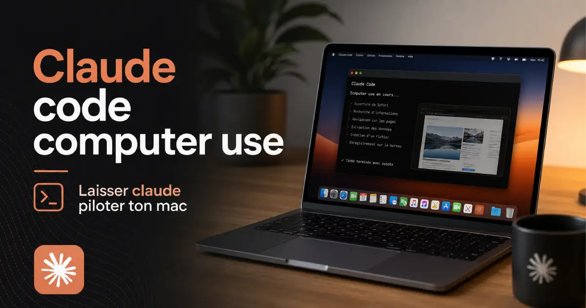 Claude Code Computer Use : Claude pilote un Mac via screenshots et clavier virtuel