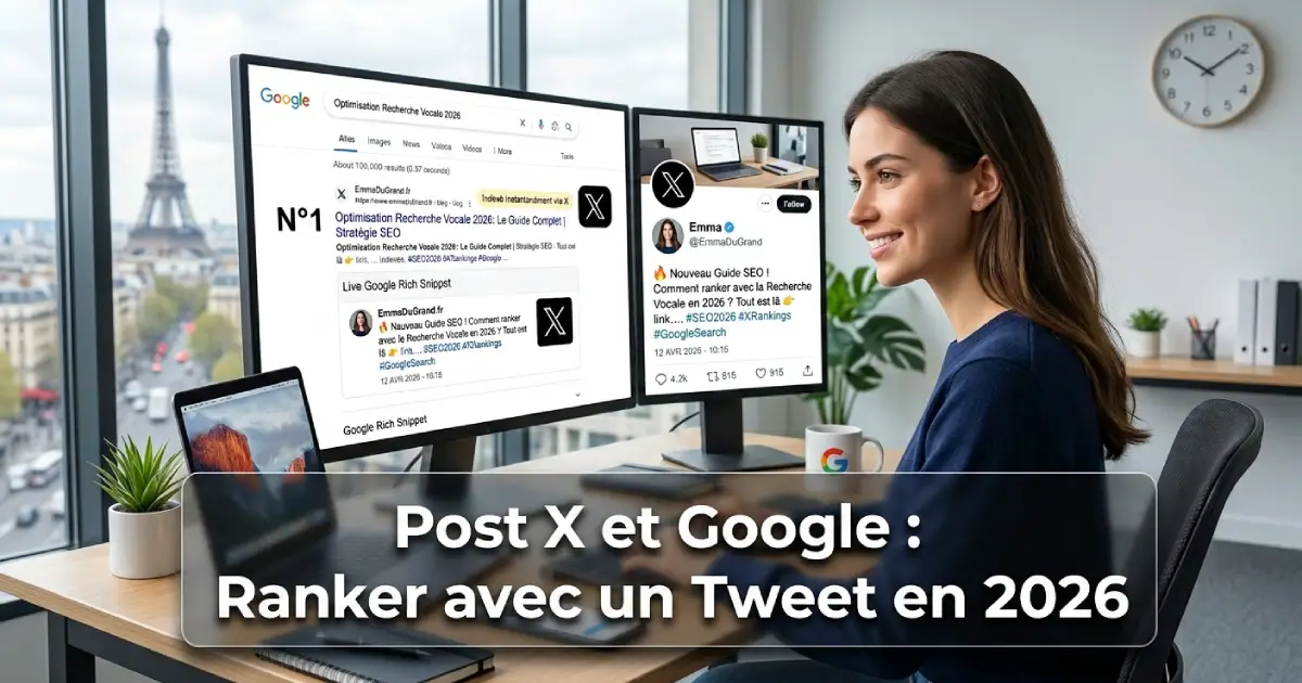 Comment faire ranker un post X Twitter dans les résultats Google en 2026